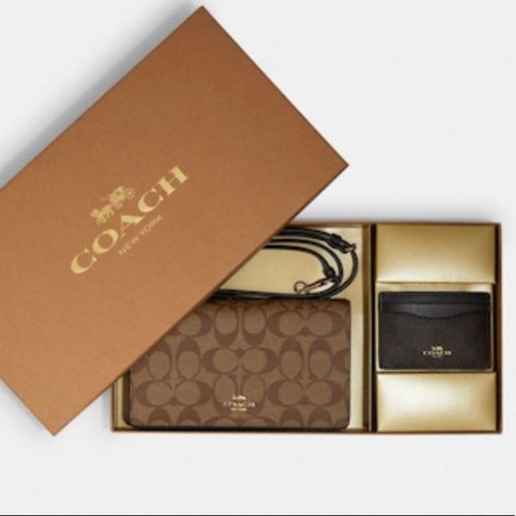 Anna Foldover Clutch Crossbody And Card Case Set - Picture 6 of 8